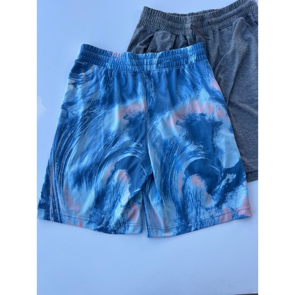 Abercrombie Kids Boys Active Shorts Bundle Lot Size 13/14 Gray Blue - Picture 6 of 12